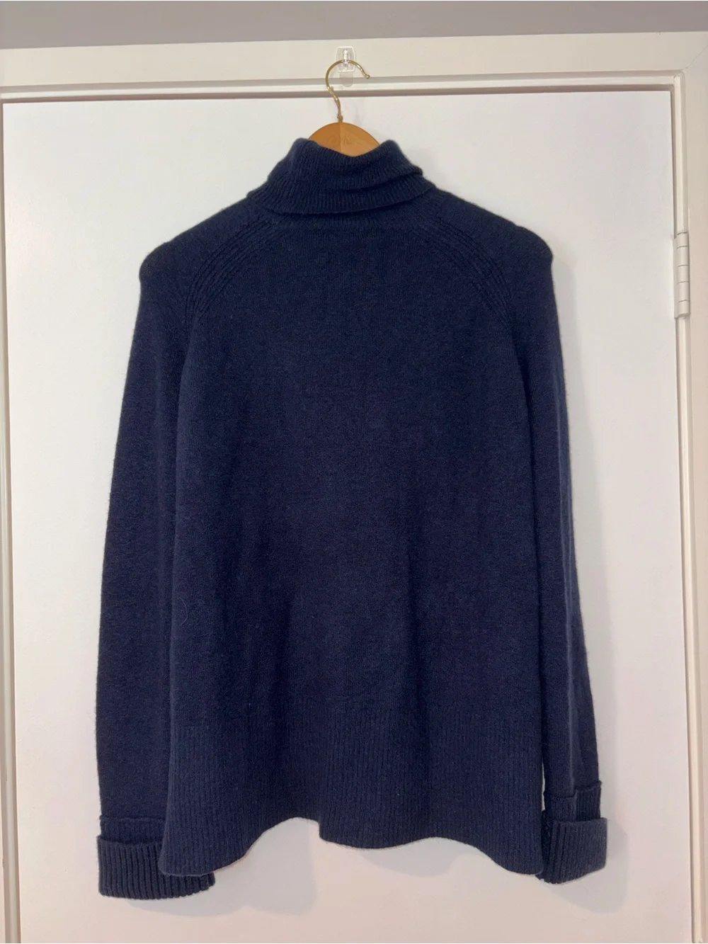 J. Crew Cozy Navy Turtleneck Sweater